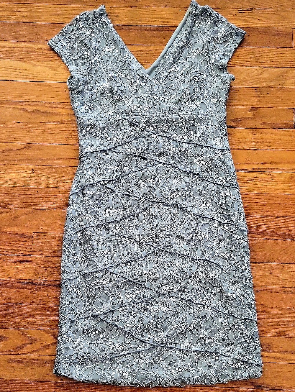 Scarlett Sequin Lace Mini Dress Mint Green Size 12